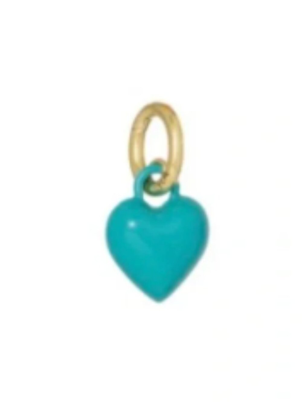 The Itsy Bitsy Puffy Heart Charm: Teal